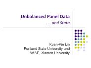 Unbalanced Panel Data 