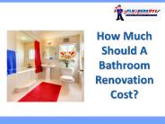How Much Should A Bathroom Renovation Cost