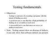 Testing fundamentals