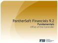 PantherSoft Financials 9.2 Fundamentals Office of the Controller PowerPoint PPT Presentation