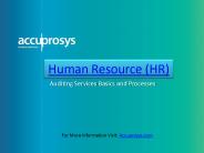 HR Audit Sevices -  Accuprosys