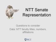 NTT Senate Representation
