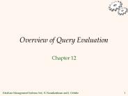 Overview of Query Evaluation