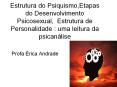 Estrutura do Psiquismo,Etapas do Desenvolvimento Psicosexual, Estrutura de Personalidade : uma leitura da psican PowerPoint PPT Presentation