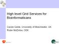 High level Grid Services for Bioinformaticans PowerPoint PPT Presentation