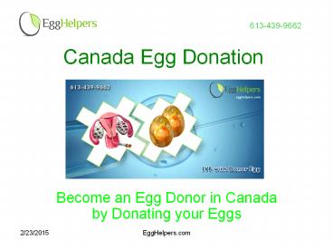 Know More about Canada Egg Donation
