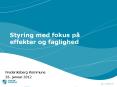 Styring med fokus p PowerPoint PPT Presentation