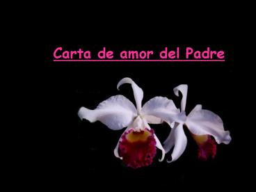 Carta de amor del Padre