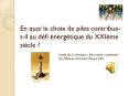 En quoi le choix de piles contribue-t-il au d PowerPoint PPT Presentation