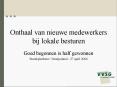Onthaal van nieuwe medewerkers bij lokale besturen PowerPoint PPT Presentation