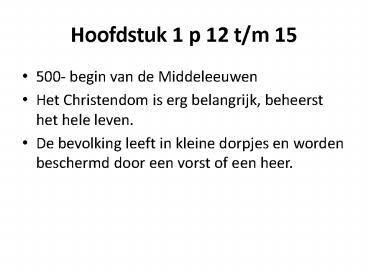 Hoofdstuk 1 p 12 t/m 15