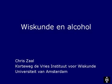 Wiskunde en alcohol