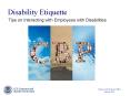 Disability Etiquette PowerPoint PPT Presentation