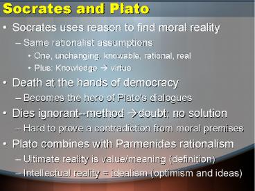 Socrates and Plato