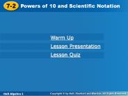 Powers of 10 and Scientific Notation