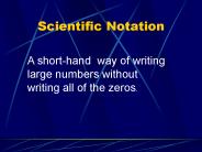 Scientific Notation