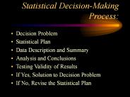 Statistical Decision-Making Process: