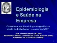 Epidemiologia e Sa
