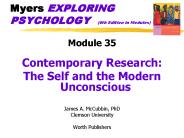 Myers EXPLORING PSYCHOLOGY  (6th Edition in Modules)