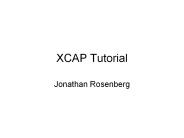 XCAP Tutorial