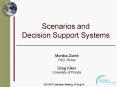 Scenarios and Decision Support Systems PowerPoint PPT Presentation