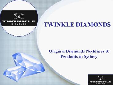 Original Diamonds Necklaces & Pendants in Sydney