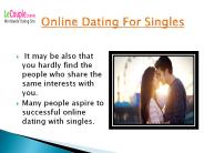 Online dating for singles