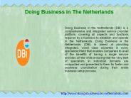 Doing Business in The Netherlands