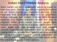 Indian Stock Market Analysis PowerPoint PPT Presentation