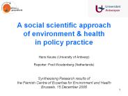 A social scientific approach