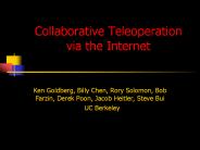 Collaborative Teleoperation via the Internet