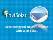 Save energy for Next generation with solar panel