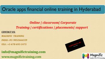oracle apps financial online training in australia