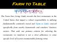Sustainable Agriculture for Farm to Table Recipes PowerPoint PPT Presentation
