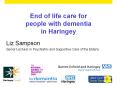 End of life care for people with dementia in Haringey PowerPoint PPT Presentation