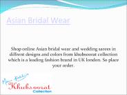 Asian Bridal Wear