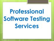 Professional Software Testing Services