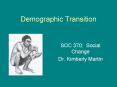 Demographic Transition PowerPoint PPT Presentation