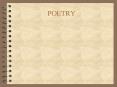 POETRY PowerPoint PPT Presentation
