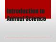 Introduction to Animal Science PowerPoint PPT Presentation