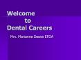 Welcome      to Dental Careers PowerPoint PPT Presentation