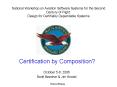 National Workshop on Aviation Software Systems for the Second Century of Flight: Design for Certifiably Dependable Systems PowerPoint PPT Presentation
