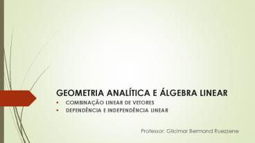 GEOMETRIA ANAL