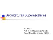 Arquiteturas Superescalares