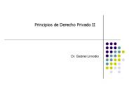 Principios de Derecho Privado II