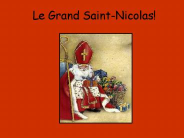 Le grand Saint -Nicolas
