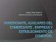 COMERCIANTE, AUXILIARES DEL COMERCIANTE , EMPRESA Y ESTABLECIMIENTO DE COMERCIO. PowerPoint PPT Presentation