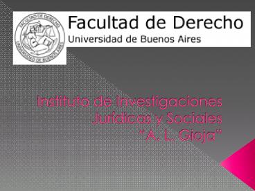 Instituto de Investigaciones Jur