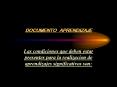 DOCUMENTO APRENDIZAJE PowerPoint PPT Presentation