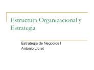 Estructura Organizacional y Estrategia